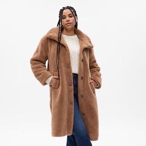 GAP Brown Teddy Jacket - long Sherpa coat